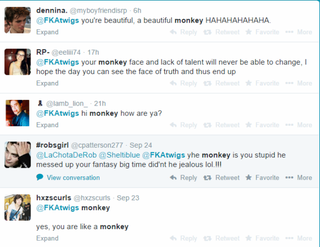 Illustration for article titled Racist Trolls Stalk FKA Twigs Because She's Dating Robert Pattinson